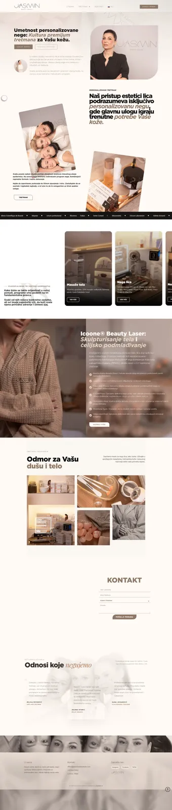 JASMIN BEAUTY CENTAR — Izrada Website