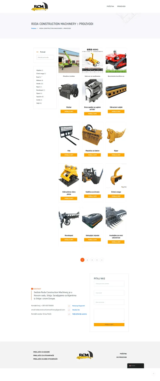 RODA MACHINERY CONSTRUCTION — prikaz 2